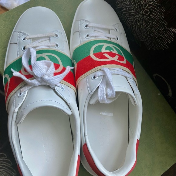 Gucci Ace Elastic Web 💯 Authentic - Picture 5 of 8